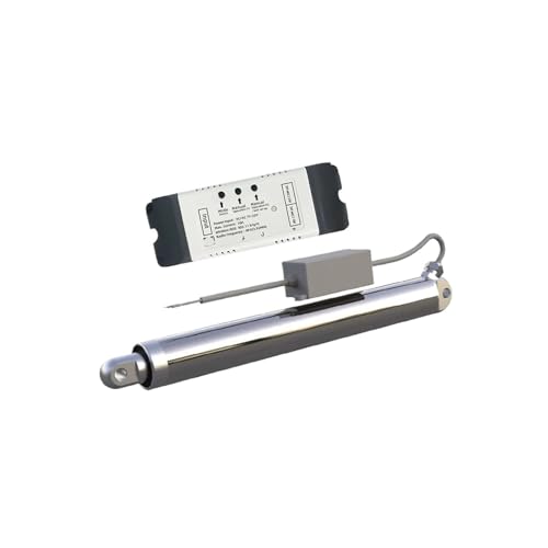 Actionneur étanche IP66 500 N en acier inox à vitesse constante 7 mm/s