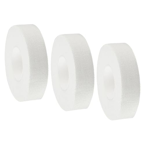 3 Rollen Fingertape Extra Stark, 1,5 cm X 10 m Finger Tape Weiß Sportband Wasserfeste Klettertape Kinesiologie Sport Tape Kletterband Sport-Fingerband für Klettern Bouldern Kraftsport Volleyball