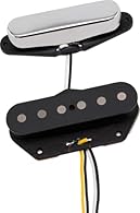 Formvar-coated magnet wire Flush-mounted pole pieces for even string response Alnico 3 magnets in bridge for more focus and dynamics Alnico 2 magnets in the neck pickup Vinyl-coated output wire and fiber bobbins. Installation hardware included