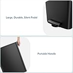 Arlopu Slim Square Trash Can, 8 Gal/30L Fingerprint-Proof Stainless Steel Step Garbage Bin, Soft-Close Lid & Removable Bucket for Kitchen, Office, Home (Black) - Image 5