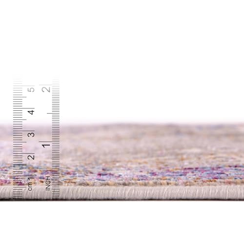 Tapete rectangular beige 6x8.75 pies Rugs.com miniatura 2