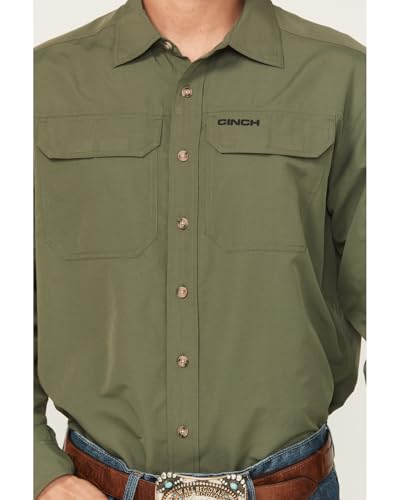 Cinch Men's Arenaflex Olive Shirt3