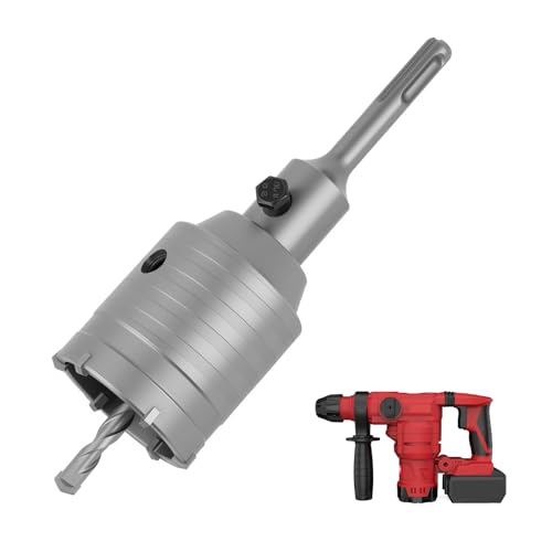 Scie Cloche à Béton 68 mm avec Adaptateur SDS, Trépan Béton, Carotteuse Foret à Brique pour Percer Murs en Brique, Béton, Argile et Mousse, Outil Durable...