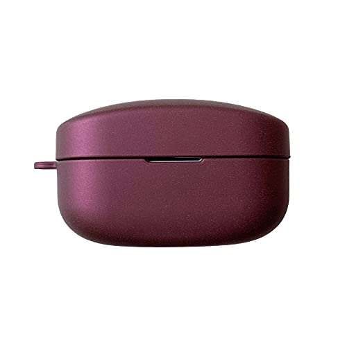 イヤホン・ヘッドホンケース・SONY WF-1000XM4用 ソニー ワイヤレス ヘッドホン ケース カバー イヤホン 充電ケース 保護プラスチック製カバー シンプル おしゃれ 薄型 便利 転倒防止 耐衝撃 ハードカバー/ケース 保護カバー(ワイン)