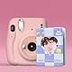 Kpop Fotokartenhalter Buch Fotokartenbinder, 3 inch Mini Fotoalbum Love Heart Hollow Small Kpop Album Binder 40 Pockets(Purple)
