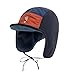 Shurhome Fashion Trapper Hat Winter Warm Fleece Liner Earflap with Embroidery Pattern and Color Blocked Designs Ear Flap Navy Blue