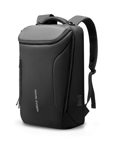 Image of MARK RYDEN Business Backpack for Men, Waterproof High Tech Backpack with Sport Car Shape Design and USB Charging Port, Travel Laptop Backpack Fits 17.3 Inch Notebook (YKK-2 Pockets) | Waterproof Tech Backpack with USB Charging Port, Professional Work Backpack for Travel, Office, College, Commuting, Hiking