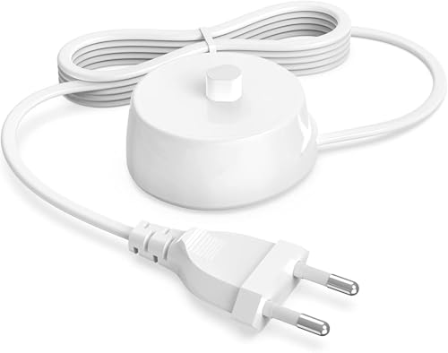Caricatore per spazzolino elettrico Braun Oral-B 3757, compatibile con Pro 3/2/1, Pro 600, 700,1000,2000,2900,3000. Cavo di alimentazione di ricambio a induzione impermeabile portatile per viaggi