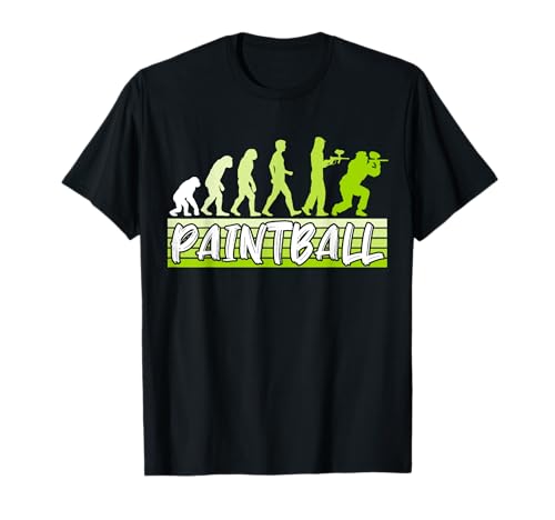 Paintball Evolution Tee Shirt Paintball Homme Humour Joueur T-Shirt