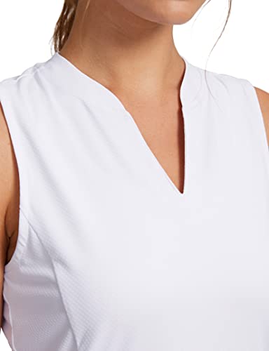 Obla Women's Sleeveless Golf Shirt V-Neck Lightweight Quick Dry Tennis Tank Tops Polo Shirts for Women3