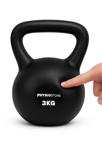 Image of Soft Kettlebells with Cushioned Impact-Resistant Base and Anti-Slip, Wide-Grip Handle for Home Workouts, Weightlifting, and Full Body Strength Training (Black (3kgs))