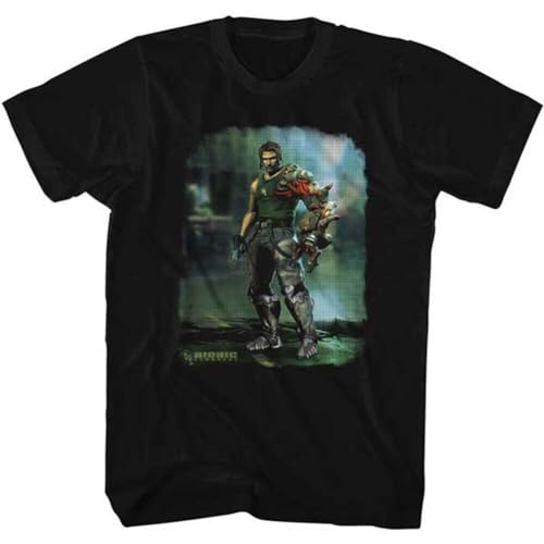 Style Sweatshirt XDCERE Men\'s Bionic Commando Damaged Road Slim Fit T-Shirt Large Black BlackMedium