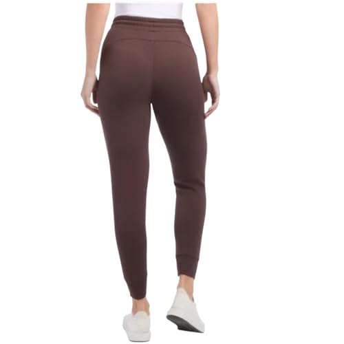 Danskin Scuba Pants Super Soft Relax Style ~ 2 Pockets and Waist Band Adjustable Draw Cord ~ Inseam 28" ~ Ankle Cuff (US, Alpha, Medium, Regular, Regular, Standard, Espresso Brown)2