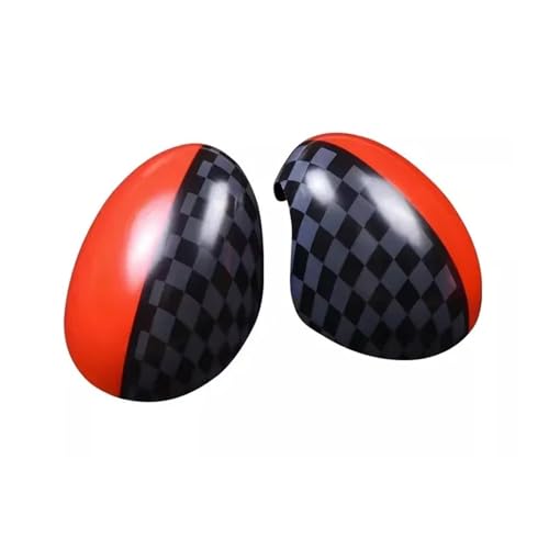 LLNRB 2PCS ԊOAr[~[Jo[XebJ[ ~jN[p[ F54 F55 F56 F57 F60 2019N7ȑOp J[ANZT[Zbg(JCW1,No Light Hole,RHD)