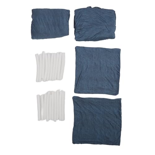 Beufee 2Set Couch Cover, 3 Person Soft Stretch Sofa Cover Washable Sofa Slipcover All Round Protection Furniture with Pillow 190?230cm (E)