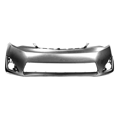 FitParts Compatible With Front Bumper Cover Fascia 2012-2014 Toyota Camry CAPA LE L XLE Hybrid Sedan 12-14. New Primed and Ready for Paint. With Fog Light Holes. TO1000378 5211906974 2013