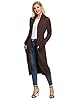 Women's Open Front Long Maxi Cardigan Longline Dus... #1