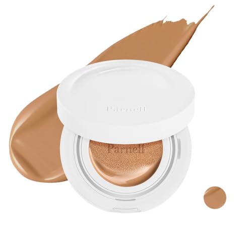 Image of Parnell Cicamanu Serum Cushion Foundation (33N Moca Cream) Hydrating Soothing Korean Cushion Foundation with Centella & Madecassoside, Buildable Coverage, Dewy Finish, Lightweight, Smooth Radiant Glass Skin (15g)