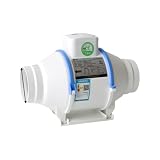KFVMVTDW Ventilatore da condotto booster a flusso incrociato, ventilatore silenzioso for cucina, bagno(DPT 100P 4 inch dual speed)