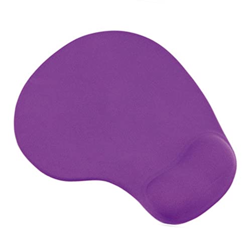 Mauspad, rutschfest, bequem, mit Gelschaumauflage, Handgelenkstütze für PC, Laptop, Computer, kompatibel mit Laser- und optischen Mäusen, Mauspad, Handgelenkauflage, Violett