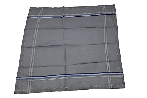 Image of Lepax100% Cotton Premium Collection Handkerchiefs Hanky For Men -Set of 6 Multicolor Striped XXL King Size Handkerchief | LK203