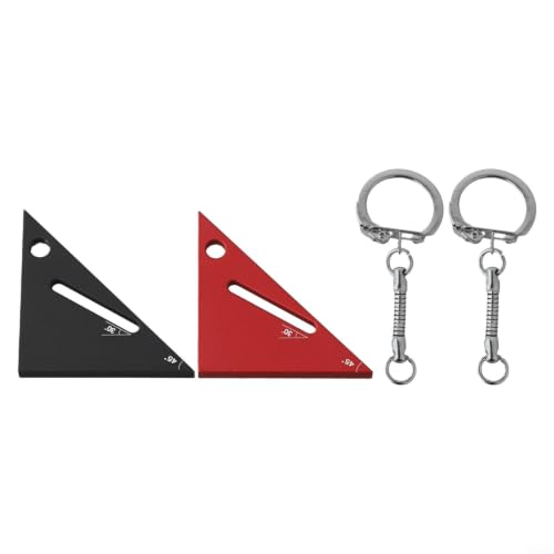 Regla Triangular de Aleación de Aluminio 45 90 Grados miniatura 4