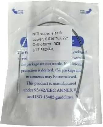 DENTAL TOOL Reverse curved (RCS) Wires (LOWER, 16x22(Rectangular))-image-37