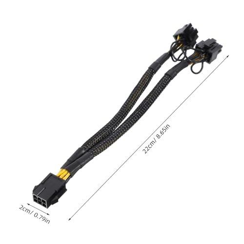 Cable de alimentación GPU pin doble Tofficu extensión adaptador conversión vídeo gráfico 6