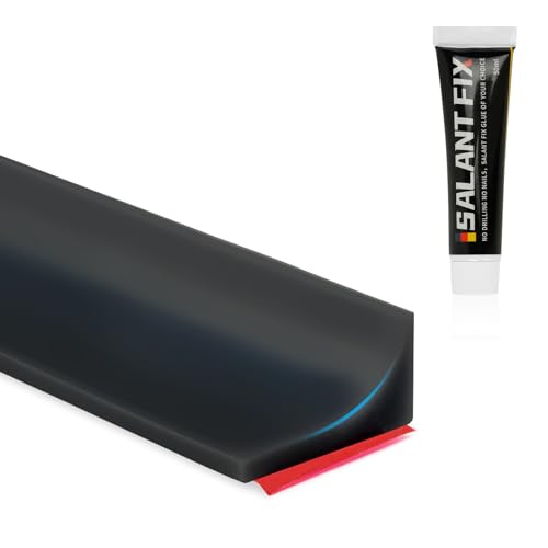 rechtwinklig flintronic Schwallschutzleiste Dusche Selbstklebend, Duschdichtung Schwallschutz, Duschwasserstop für