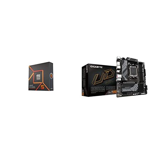 AMD Ryzen 5 7600X + GIGABYTE B650M DS3H Motherboard