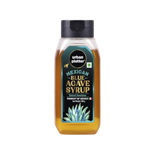 Urban Platter Mexican Blue Agave Syrup, 500g (Plant-Based Sweetener, Low Glycemic Index, Additive-Free)