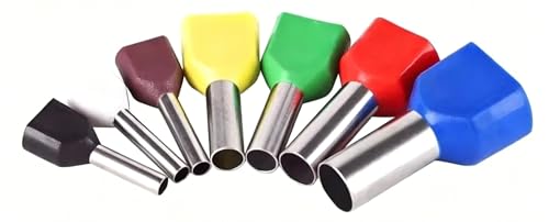Virolas aisladas TE6014 con conector de cable de cobre para terminales de crimpado, 1000 unids 2