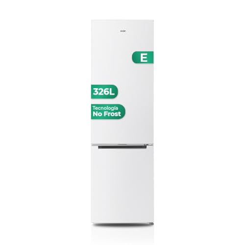 Svan Frigorífico Combi 2 Puertas Blanco SC2602ENF. Capacidad 326 Litros, No Frost, Multi AirFlow, Puerta Reversible, Bajo Nivel Sonoro, Eficiencia Energética Clase E