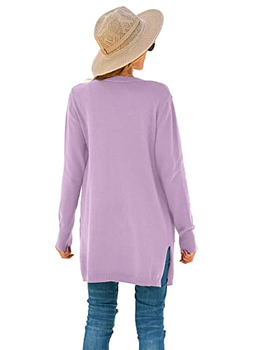 Image of TASAMO Cardigan Sweaters for Women Long Sleeve Open Front Casual Knit Fall Coat Oversized Soft Outwear with Pockets