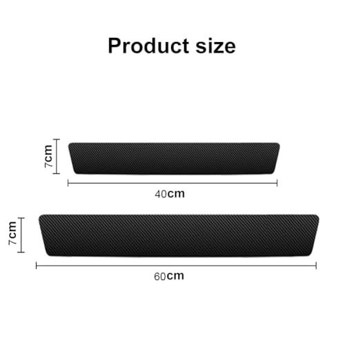 8 Stück Auto Einstiegsleisten Schutz, Auto Einstiegsleisten Carbon Faser Aufkleber, Anti Scratch Türschweller Schutz Leisten Auto Zubehör, Universal Autotür Schutz, Auto Türeinstiegsschutz Aufkleber