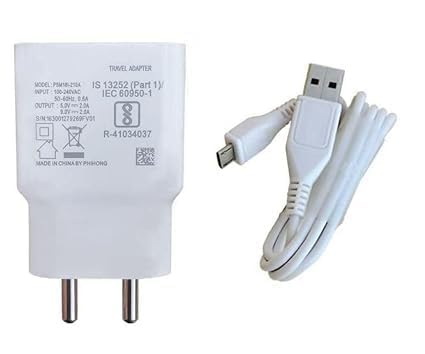 Image of Original Charger 18Watt USB to Micro Adapter & Cable Compatible with Vivo V7 V15 V9 V11 V5 V5s V3 V15