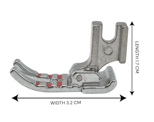 Image of ZENITH Metal New 1 /4 inch Quilting Piecing Presser Foot Snap on Type for Automatic Electric Low Shank Sewing Machines Steel and Red (Metal New 1 /4 inch Quilting Piecing Red)