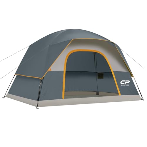 Image of CAMPROS CP Tents for Camping 2 /4 /6 Person, Waterproof Windproof Dome Tent