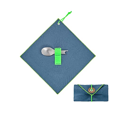 OPINEL - Accessoires Picnic+ - 2 Inserts, Fourchette et Cuillère + 1 Etui-Serviette Microfibre - Couverts Nomades Made in France