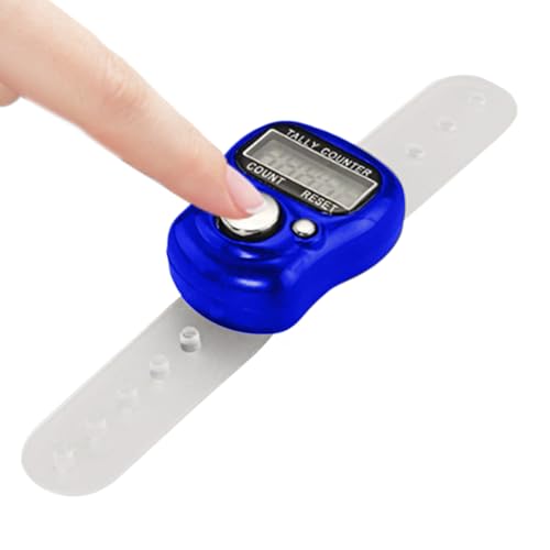 Genérico Clicker de Dedo,Contador Electrónico Reiniciable - Marcador Manual De Conteo para Golf,para Conteo en Gimnasio Mercancías Eventos Deportes Escolares Natación Puntos Niños Hombres Mujeres