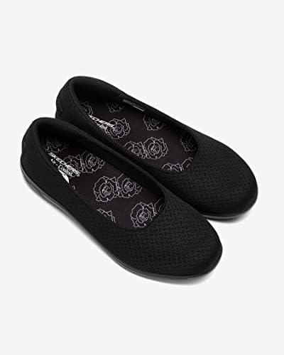 Skechers Women's Arch FIT Uplift-Sweet Sophistication Ballet Flat, Black/Black, 6.5 | Image 5