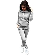 UQGHQO Two Piece Outfits for Women Long Pants Set Sweatsuit Jogger Sets 2 Piece Outfits Track Sui...