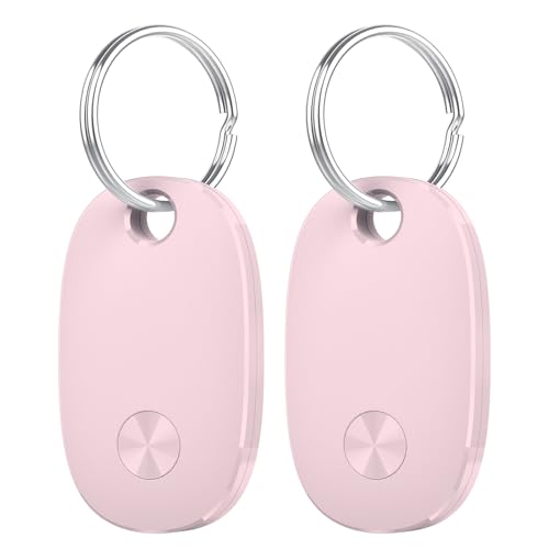 Image of Air Tracker Tags-2 Pack, Bluetooth Tracker Works with Apple Find My APP (iOS Only), Keys Finder and Item Locator for Luggage, Backpack, Suitcases, Replaceable Battery, IP67 Waterproof Tracking Tag