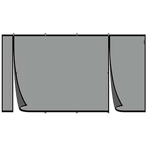 MAGZO Upgraded Magnetic Garage Door Screen 16x7ft, Reinforced Double Opening Garage Screen for 2 Car Garage with Heavy Duty Fiberglass Pet Friendly Firmer Installation Garage Door Mesh(Black)