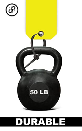 Blank Heavy Duty 15 Mil Waterproof Plastic Tags - Equipment - Valve - Backpack - Pack Of 100 (2" X 4", Yellow) #TOP5