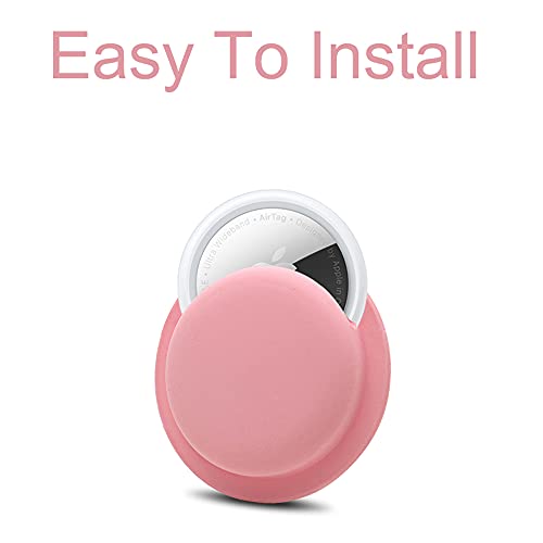 Ztowoto Siliconen Hoesje Compatibel met Airtag,Airtag siliconen beschermhoes niet-markering lijm 2 stuks (2-zwart) - Image 5