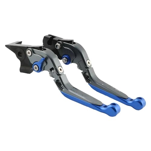 Kupplung Sets Kompatibel Mit Suzuki Für TL1000R 1998 1999 2000 2001 2002 2003 Motorrad Verstellbare Klappgriffhebel Kupplungshebel Bremshebelsatz(Gray-blue)