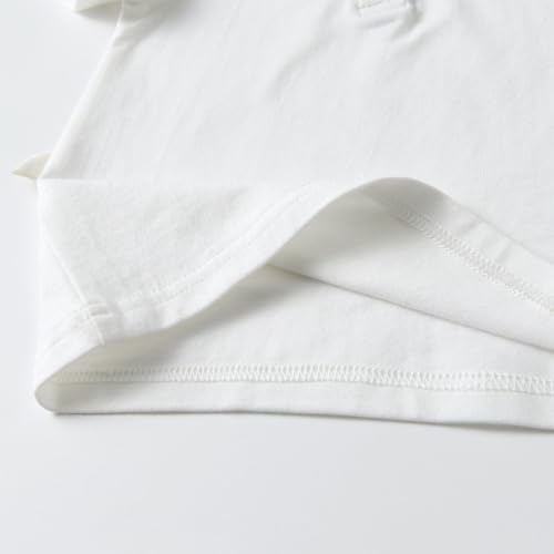 Image of Toddler Kids Girls Boys Basic Peter Pan Collar Tee Shirt T-Shirts Tops Bottom Long Sleeve Solid Blouse
