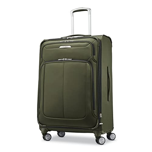 Image of Samsonite Solyte DLX Softside Expandable Luggage with Spinner Wheels, Cedar Green, 3-Piece Set (20 /25 /29)
