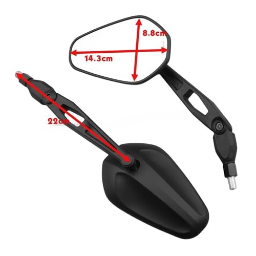Espejo retrovisor de moto para rutas de fin de semana en modelos 950 6